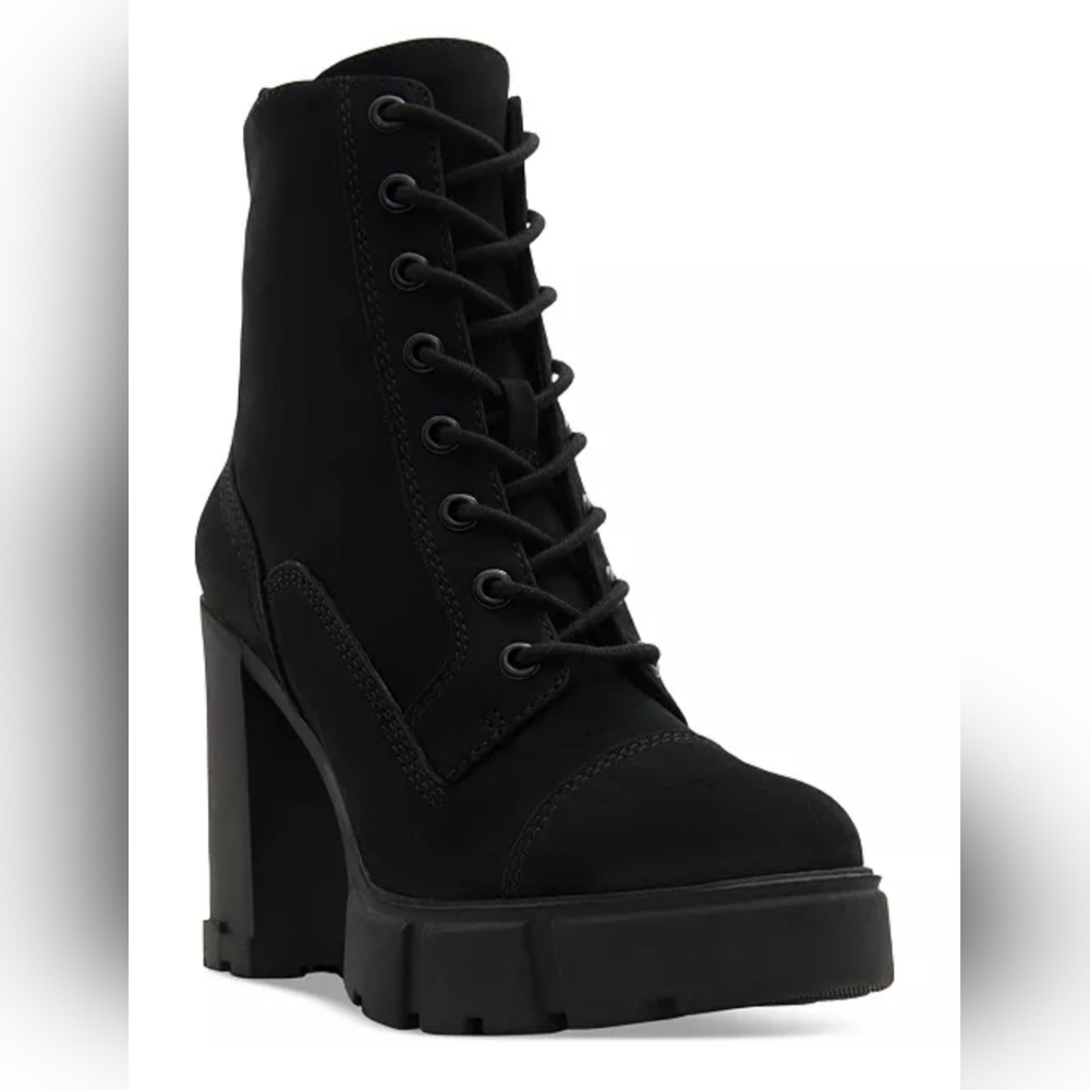 NEW Suede Rebel 2.0 Lace-Up Platform Booties
